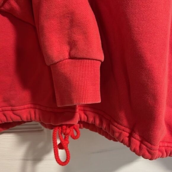 Amuse Society El Campo Red Cropped Pullover Sweater Sz S - Picture 5 of 8